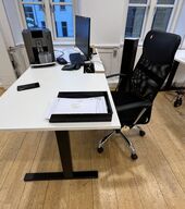 Hæve-Sænkebord 180 x 80 Cm , Kontorstol