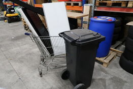 Affaldsspand samt vogn