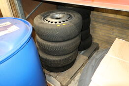 4 stk. dæk med stålfælge