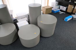 3 stk. podier uden indhold