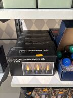 5 pakker solcelle bordlamper i stål COZZY