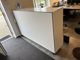 Reol/disk på hjul 179x118x41 cm (UDEN INDHOLD)