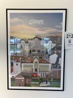 2 stk. MARTIN RAHR indrammede byplakater 50x70 cm