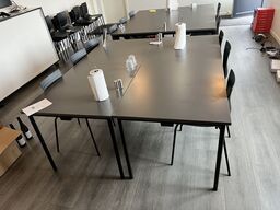 2 stk. konferenceborde HOLMRIS m. 6 stk. GROOVY stole