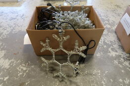 12 stk. LED Snefnug - 38 cm, Kold hvid