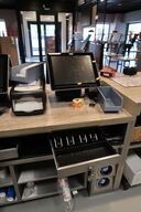 Kasseapparat CBE, bonprinter, pengeskuffe m.m. (betalingsterminal medfølger ikke)