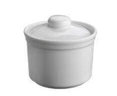 72 stk. Sukkerskål inkl låg 75 mm 15 cl hvid porcelæn