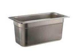 6 stk. Kantine EHG-stål 1/3 GN D150 mm 5,5 ltr