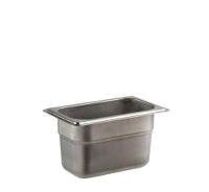 6 stk. Kantine EHG-stål 1/9 GN D100 mm 0,9 ltr