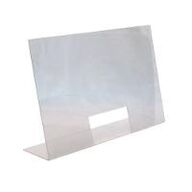 8 stk. Nyseskærm transparent B750xD180xH480 mm Med åbning B250xH120 mm Akryl
