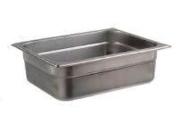 12 stk. Kantine EHG-stål 1/2 GN D100 mm 6,0 ltr