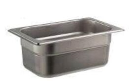 12 stk. Kantine EHG-stål 1/4 GN D100 mm 2,7 ltr