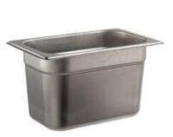 12 stk. Kantine EHG-stål 1/4 GN D150 mm 4,0 ltr