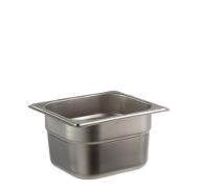 12 stk. Kantine EHG-stål 1/6 GN D100 mm 1,6 ltr