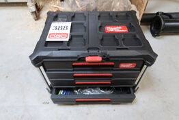 Milwaukee packout opbevaringskasse med indhold