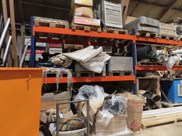 Indhold på pallereol af diverse pressenninger