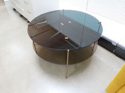 Sofabord i glas (Ø80cm)