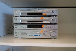 CD/DVD afspiller SONY DVP-NS705V, forstærker SONY STR-DE497