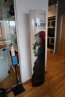 Spritdispenser samt plakat