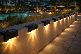 10 stk. solcelle lamper væg 2700 kelvin(ubrugt)