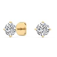 Ørestikker i guld - 0,41 carat naturlig diamanter