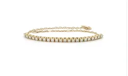 Armbånd 14 kt guld -med 0,75 carat naturlige diamanter