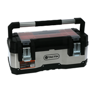 Tactix Heavy Duty Stainless Steel and Plastic Tool Box