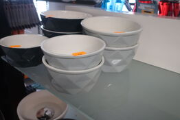 4 stk. foder/vandskåle