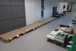 Alle paller i lejemålet UDEN INDHOLD