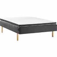 Huma Prestige boxmadrasseng 140x200 cm med 5 latextop og træben 
