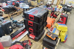 5 stk. Tomme værktøjskasser 