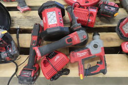 4 stk. elværktøj MILWAUKEE 