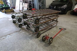 5 stk. Q trækvogne med Dolly