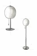 Halo design wrong ø32 mat grå gulvlampe i mundblæst opalglas(ubrugt)