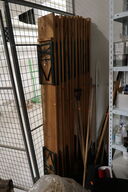 12 stk. klapbænke, 6 stk. klapborde samt div. Klapstole m.m.