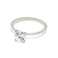 Solitaire hvidguld med 1 carat centersten