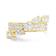 Flot diamantring med 2,07 carat