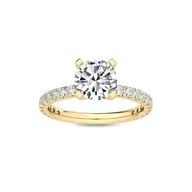 Guldring med diamant