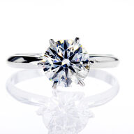 2,01 ct. NATURLIG diamant og 14 kt. hvidguldring. GCI
