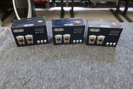 6 stk. DELONGI kaffeglas