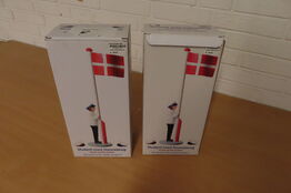 2 stk. Student m. flag 