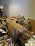 Palle med diverse parasol, tæpper mv. 