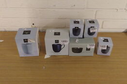 5 stk. Kopper & 1 stk. skål