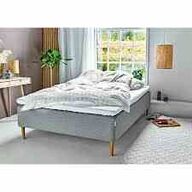 Huma Nordic boxmadrasseng 140x200cm med latex topmadras og ben