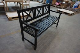 Kronborg havebænk matsort 