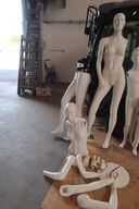 Mannequin dukker, hvide