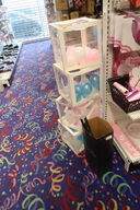 4 stk. kasser med balloner samt konfettirør