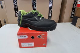 1 Par Cofra | Sikkerhedssko Tallinn | Sort/neon gul | 42 Model nr: 256753