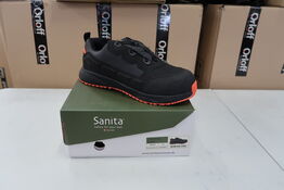1 Par Sanita | Zirkon sikkerhedssko | Sort | 47 Model nr: 1666827