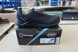 1 Par O workwear | Sikkerhedssko | Sort | 43 Model nr: 526516